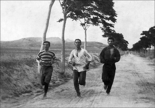 Marathon on the first summer Olympic, Athens,Greece. 1896.