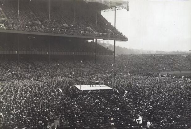 Boxing in the Yankee Stadium, 1923.