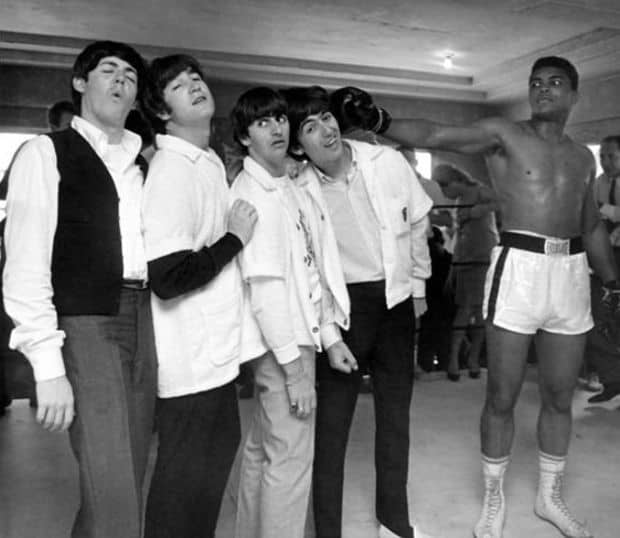 The Beatles and Muhammad Ali. 1964.