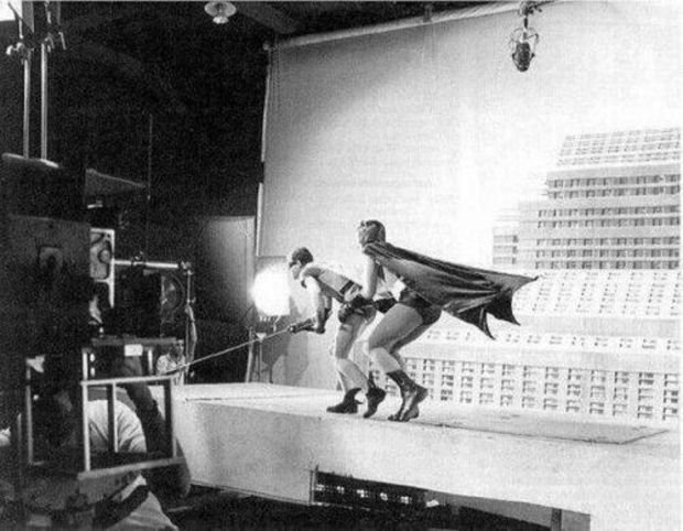 The making of Batman in 1966.