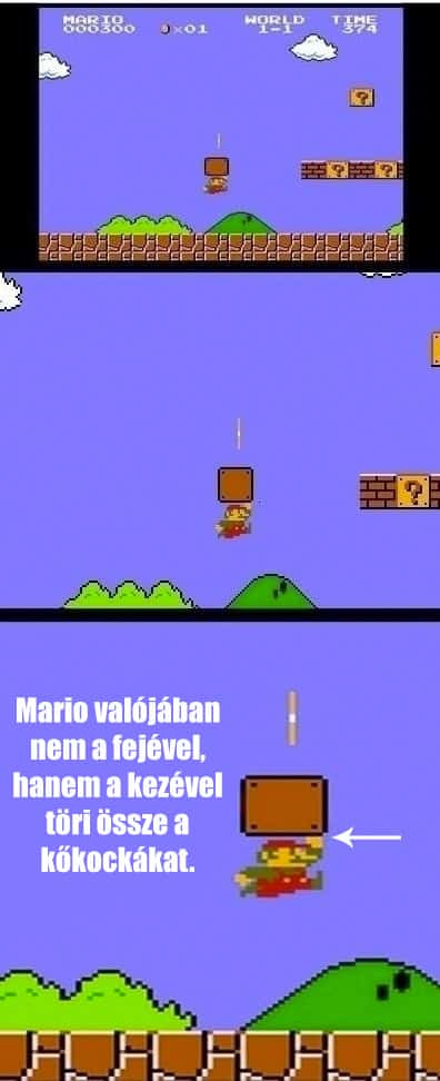 Mario-kőköcka-összetörés